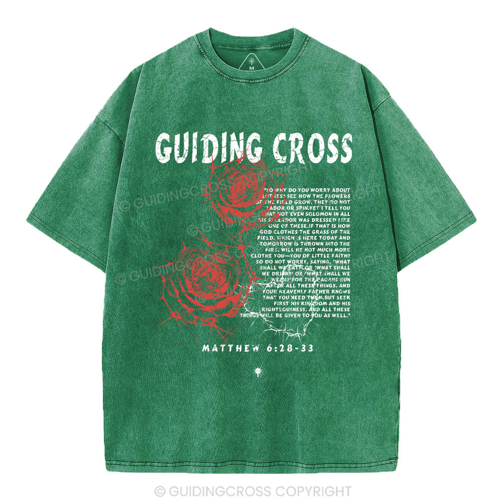 Thorn Rose Christian Washed T-Shirt