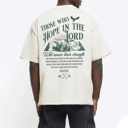 Those Who Hope In The Lord Christian Washed T-Shirt