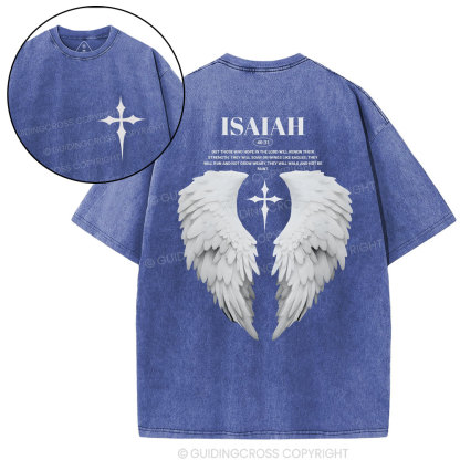 Those Who Hope In The Lord Will Renew Christian Washed T-Shirt