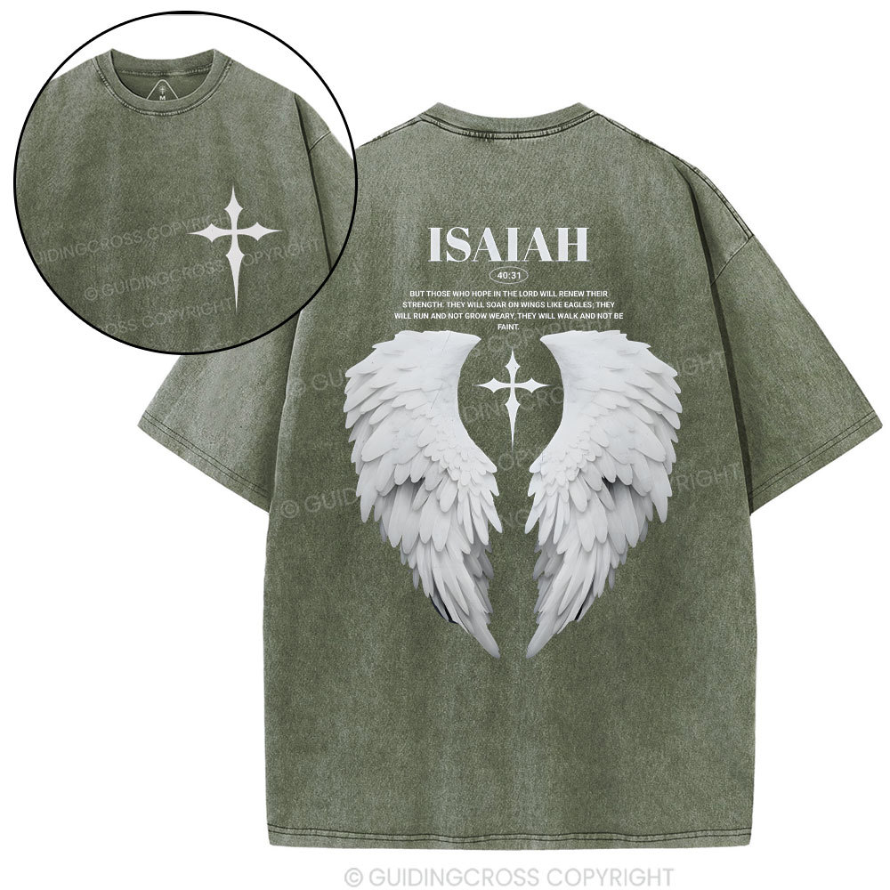 Those Who Hope In The Lord Will Renew Christian Washed T-Shirt