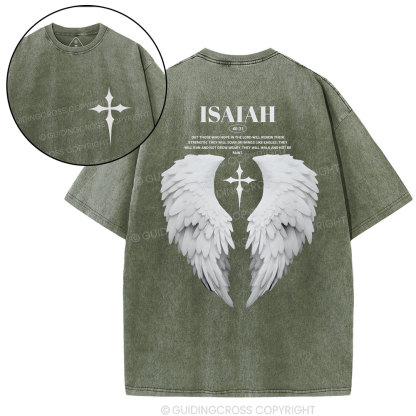 Those Who Hope In The Lord Will Renew Christian Washed T-Shirt