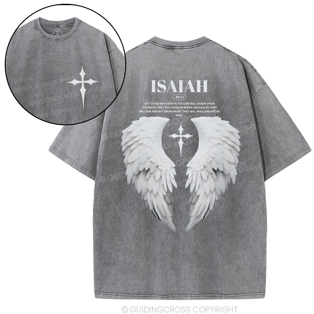 Those Who Hope In The Lord Will Renew Christian Washed T-Shirt
