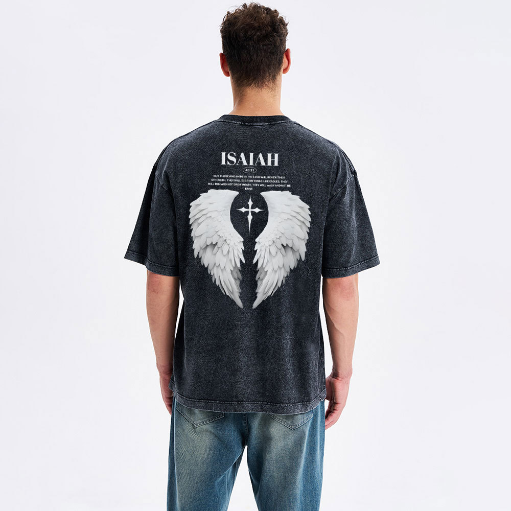 Those Who Hope In The Lord Will Renew Christian Washed T-Shirt