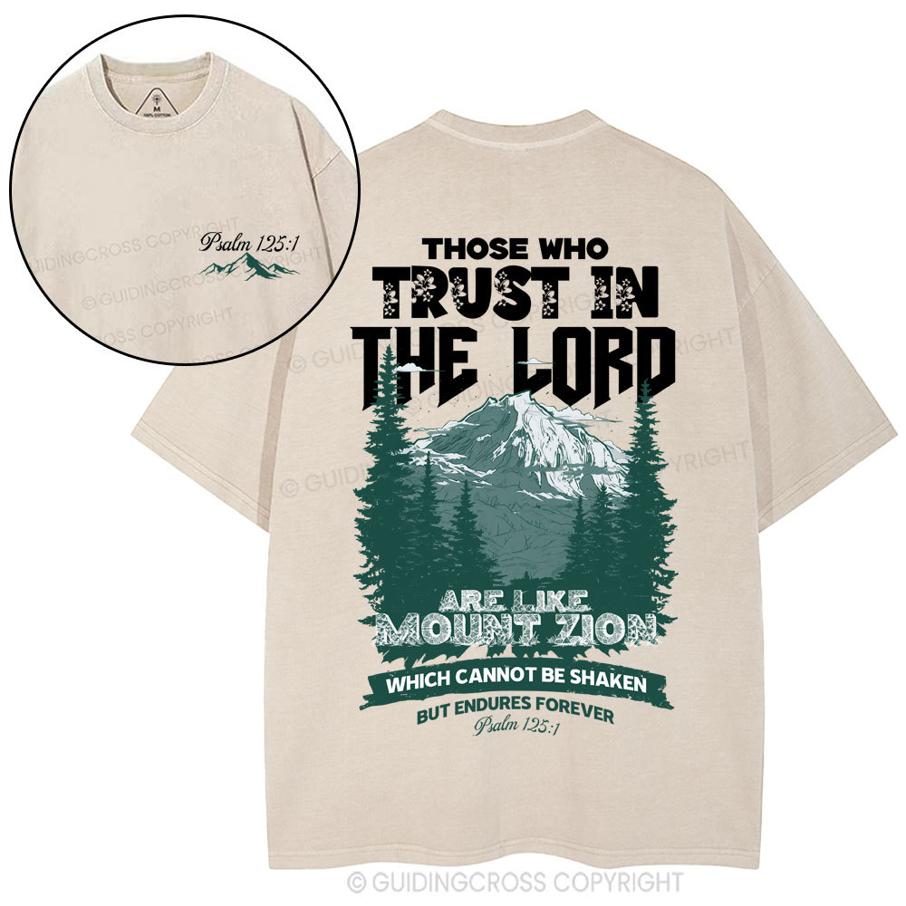 Those Who Trust In The Lord Christian Washed T-Shirt