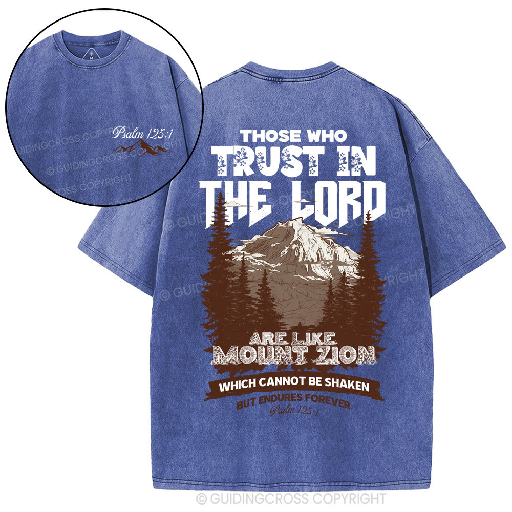 Those Who Trust In The Lord Christian Washed T-Shirt