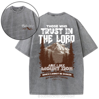 Those Who Trust In The Lord Christian Washed T-Shirt