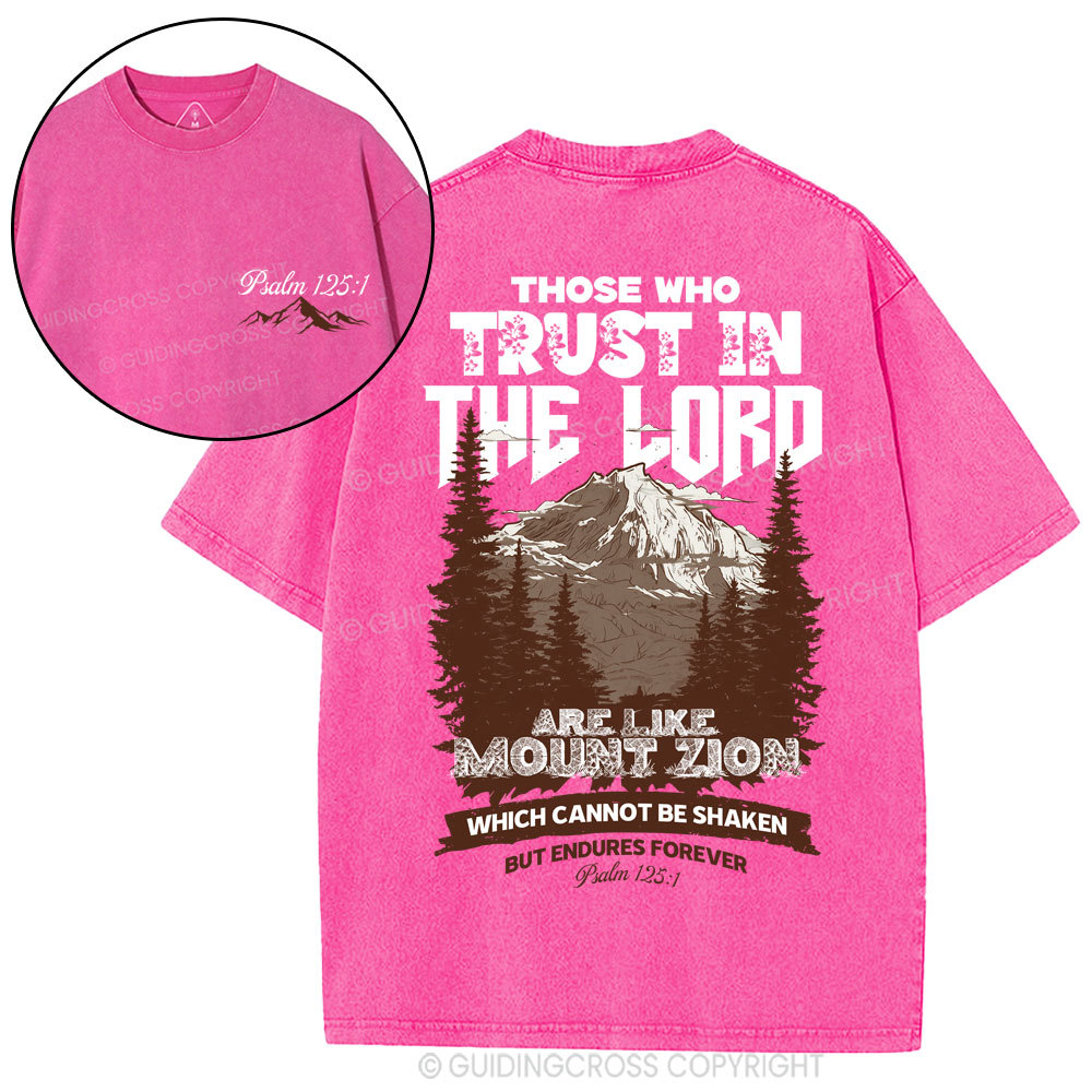 Those Who Trust In The Lord Christian Washed T-Shirt