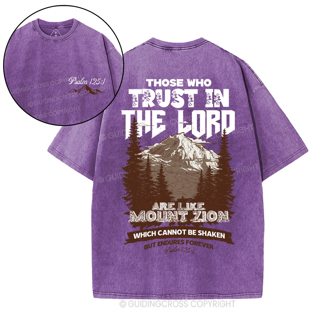 Those Who Trust In The Lord Christian Washed T-Shirt