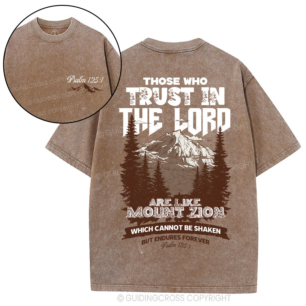 Those Who Trust In The Lord Christian Washed T-Shirt