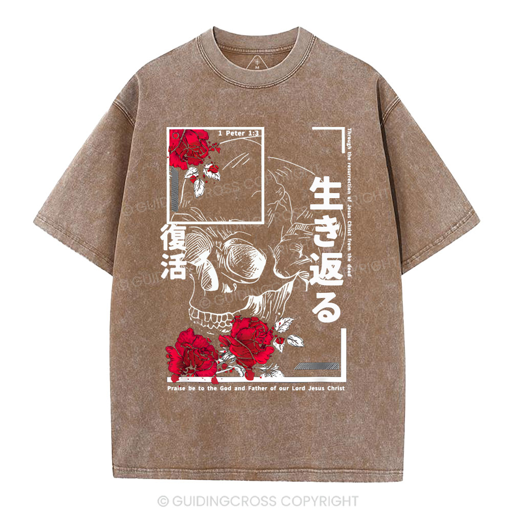 Through The Eesurrection Of Jesus Christ From The Dead Christian Washed T-Shirt