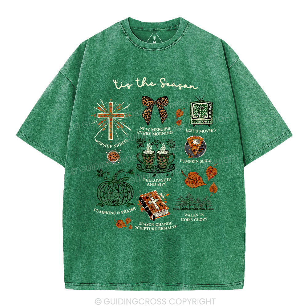 Tis The Season Christian Washed T-Shirt