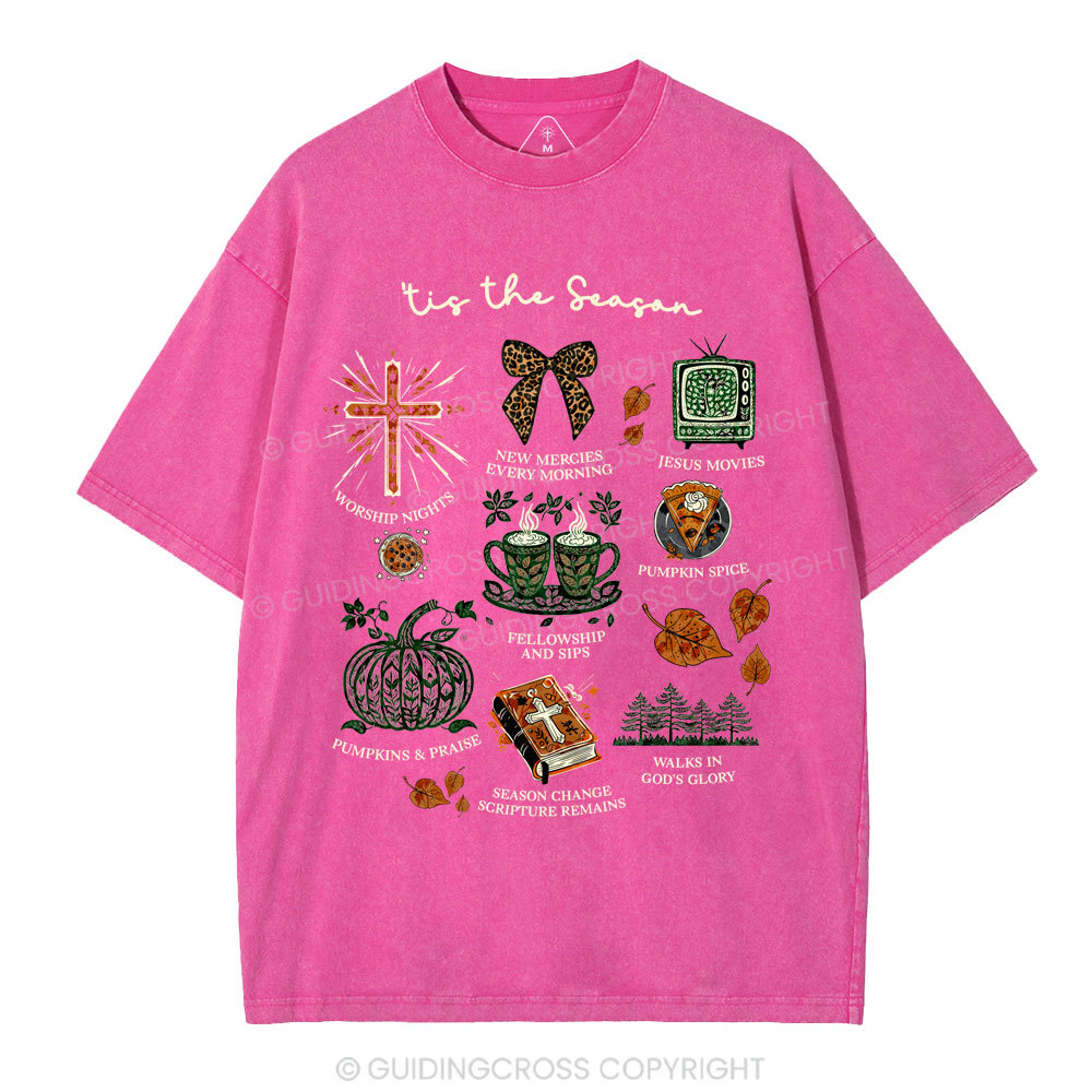 Tis The Season Christian Washed T-Shirt
