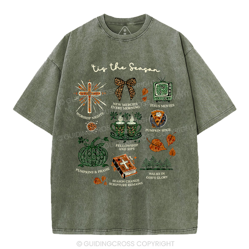 Tis The Season Christian Washed T-Shirt