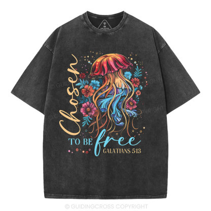 To Be Free Christian Washed T-Shirt
