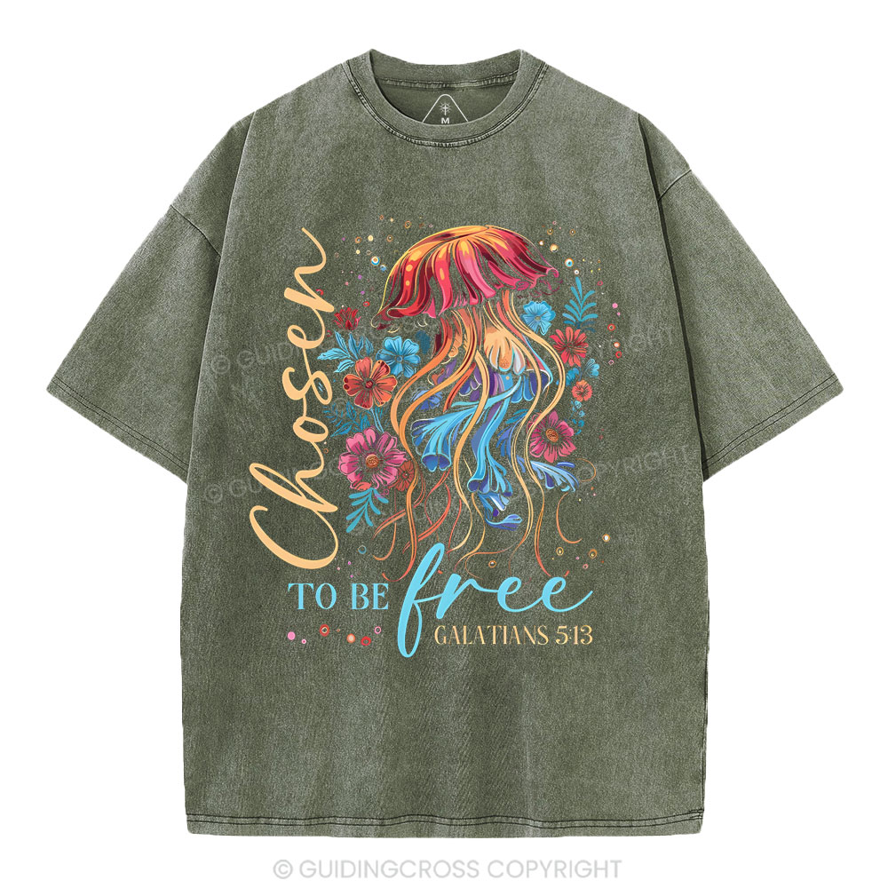 To Be Free Christian Washed T-Shirt