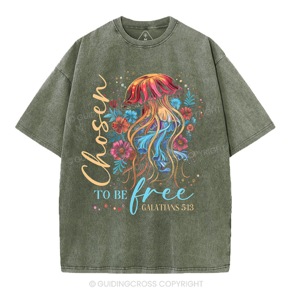 To Be Free Christian Washed T-Shirt