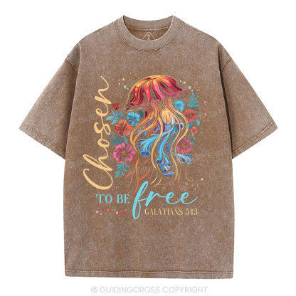 To Be Free Christian Washed T-Shirt