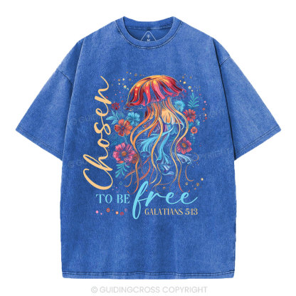 To Be Free Christian Washed T-Shirt