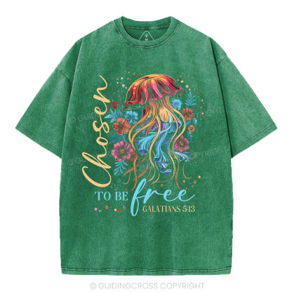To Be Free Christian Washed T-Shirt