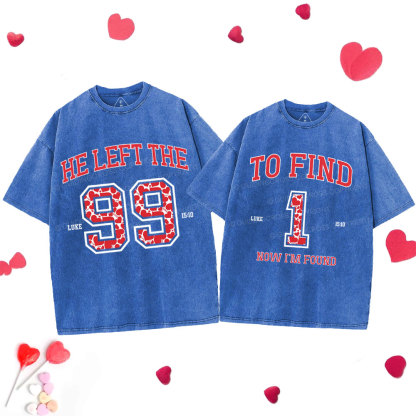 To Find 1 Now I'm Found  Christian Washed T-Shirt