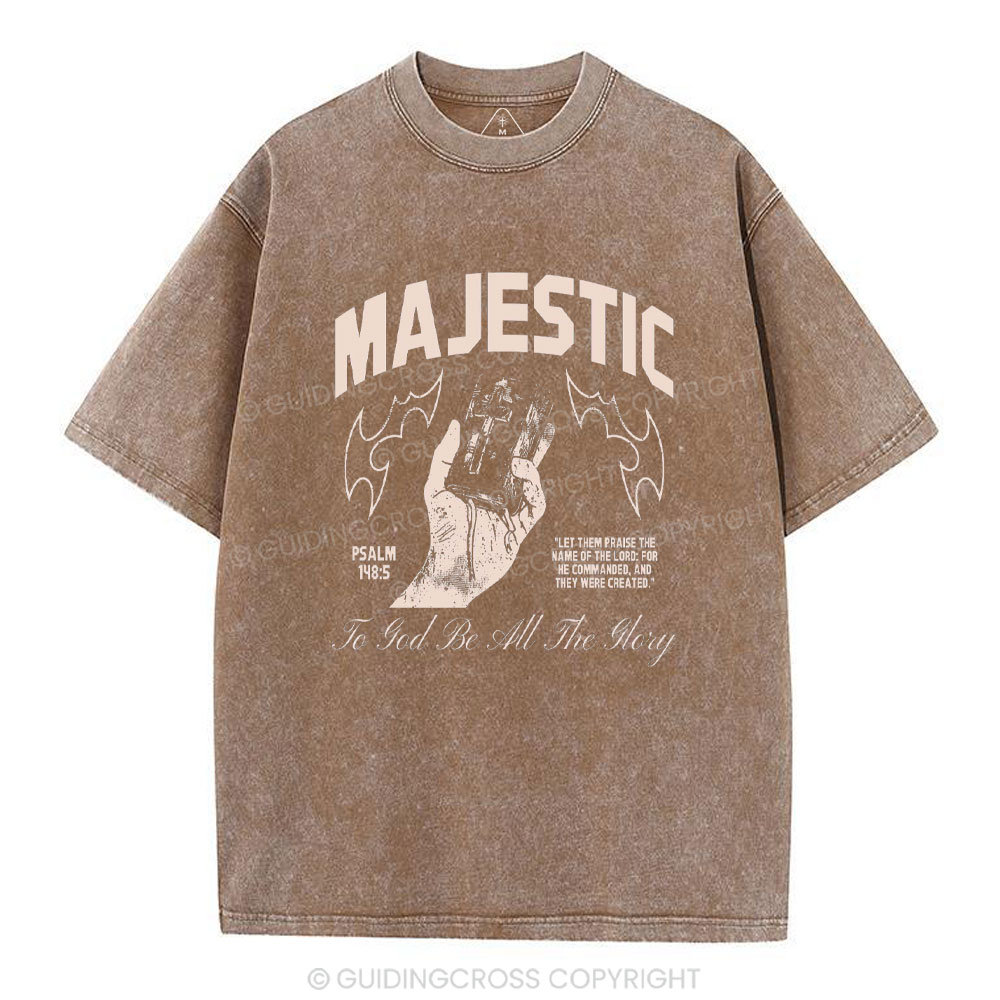 To God Be All The Glory Christmas Washed T-Shirt