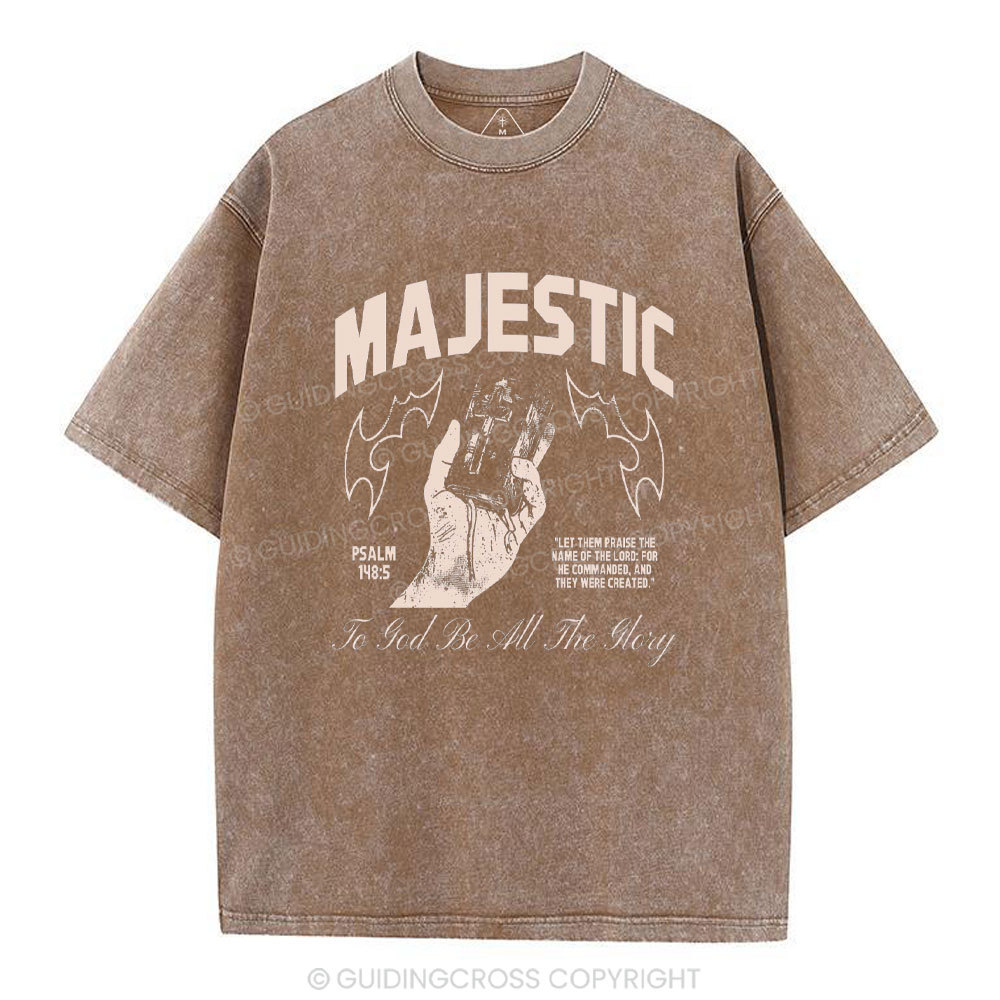 To God Be All The Glory Christmas Washed T-Shirt