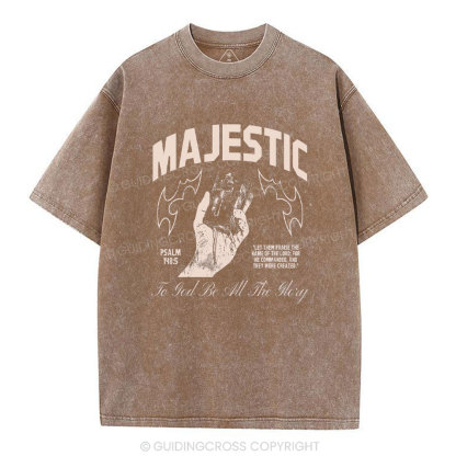 To God Be All The Glory Christmas Washed T-Shirt