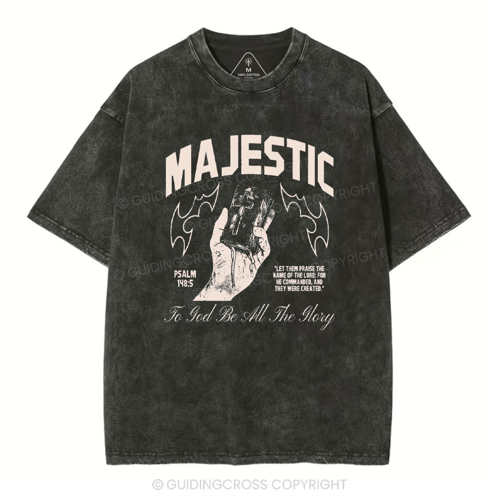 To God Be All The Glory Christmas Washed T-Shirt