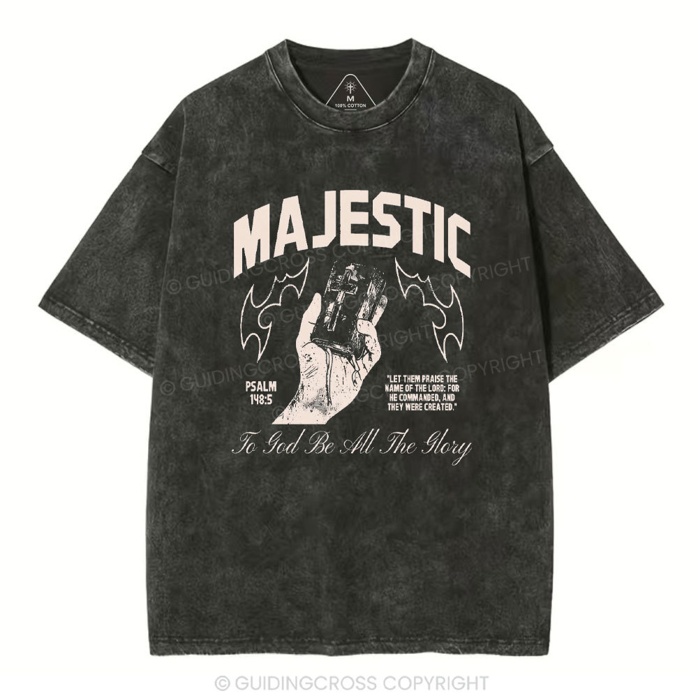 To God Be All The Glory Christmas Washed T-Shirt