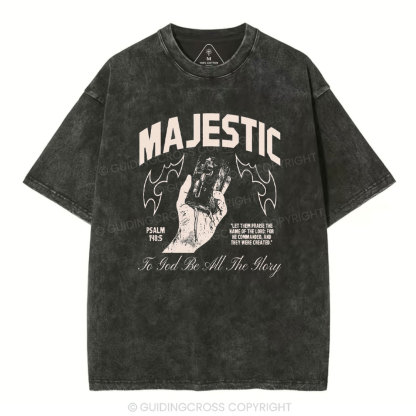 To God Be All The Glory Christmas Washed T-Shirt