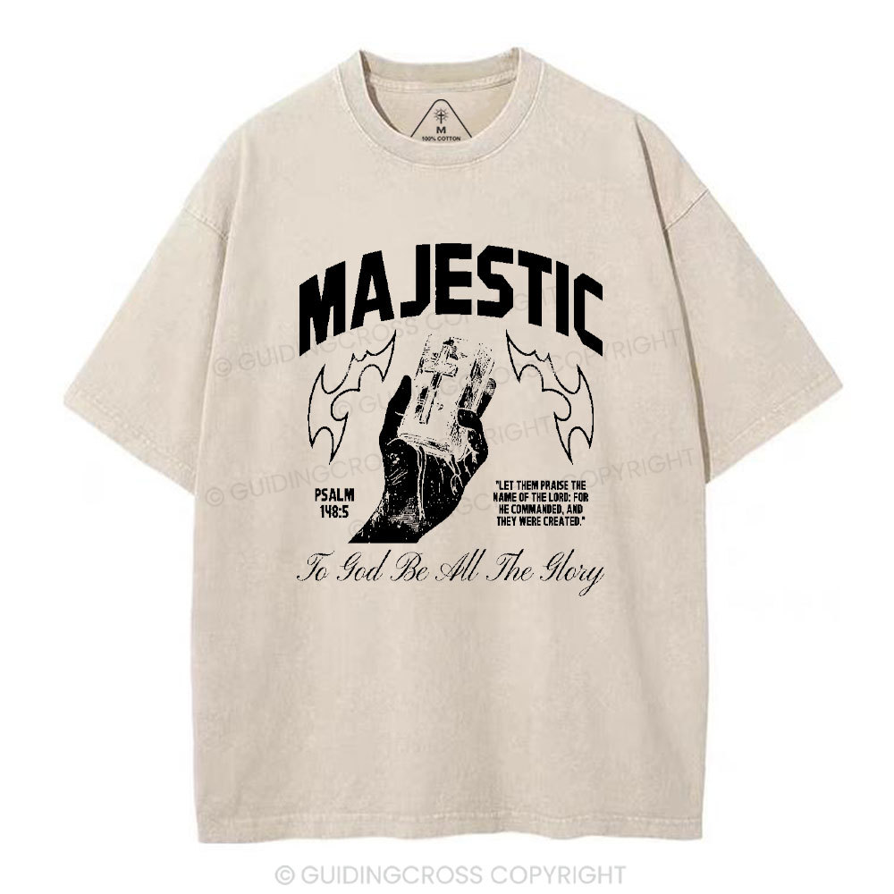 To God Be All The Glory Christmas Washed T-Shirt