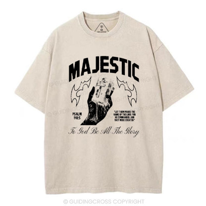 To God Be All The Glory Christmas Washed T-Shirt