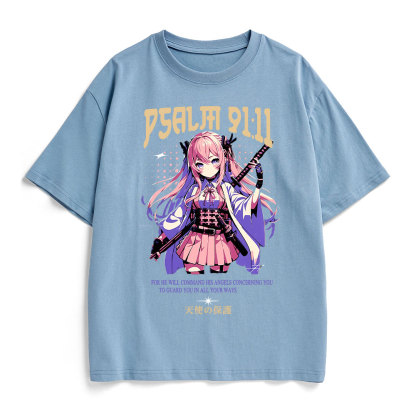 To Guard You In All Your Ways Christian Heavy Cotton T-Shirt