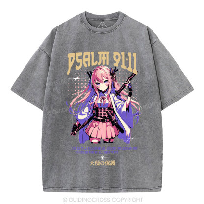 To Guard You In All Your Ways Christian Washed T-Shirt