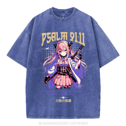 To Guard You In All Your Ways Christian Washed T-Shirt