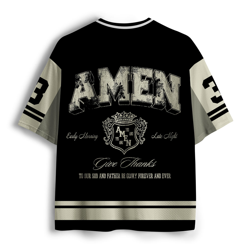 To His Glory Christian Brown Mesh Jersey