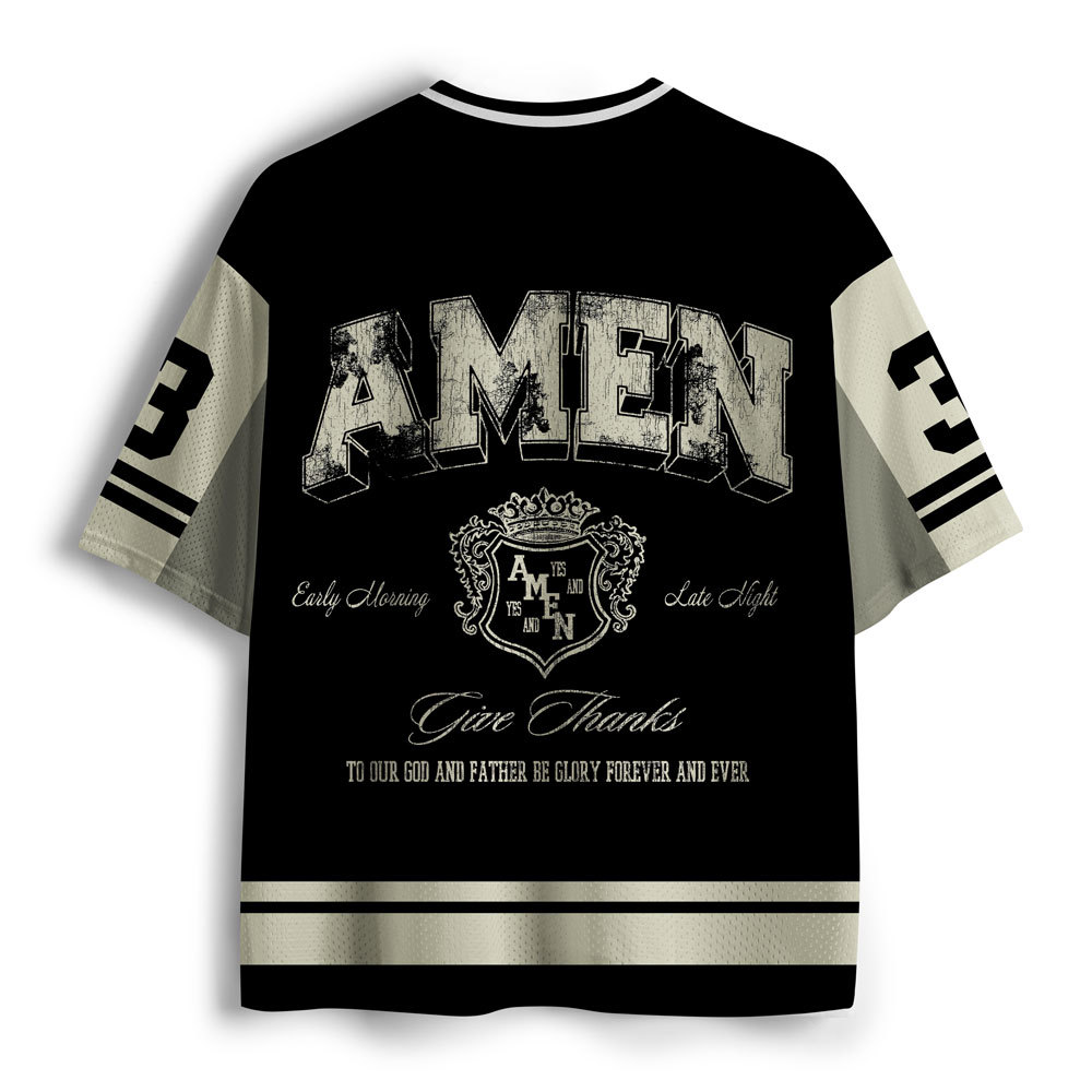 To His Glory Christian Brown Mesh Jersey