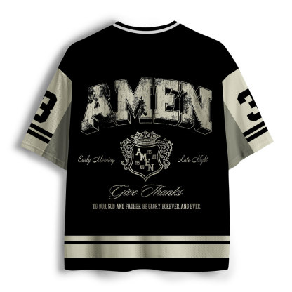 To His Glory Christian Brown Mesh Jersey