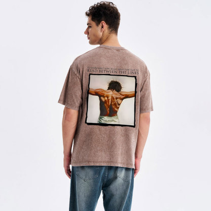 To Know What Love Really Means You Have To Read Between The Lines Chrsitian Washed T-Shirt