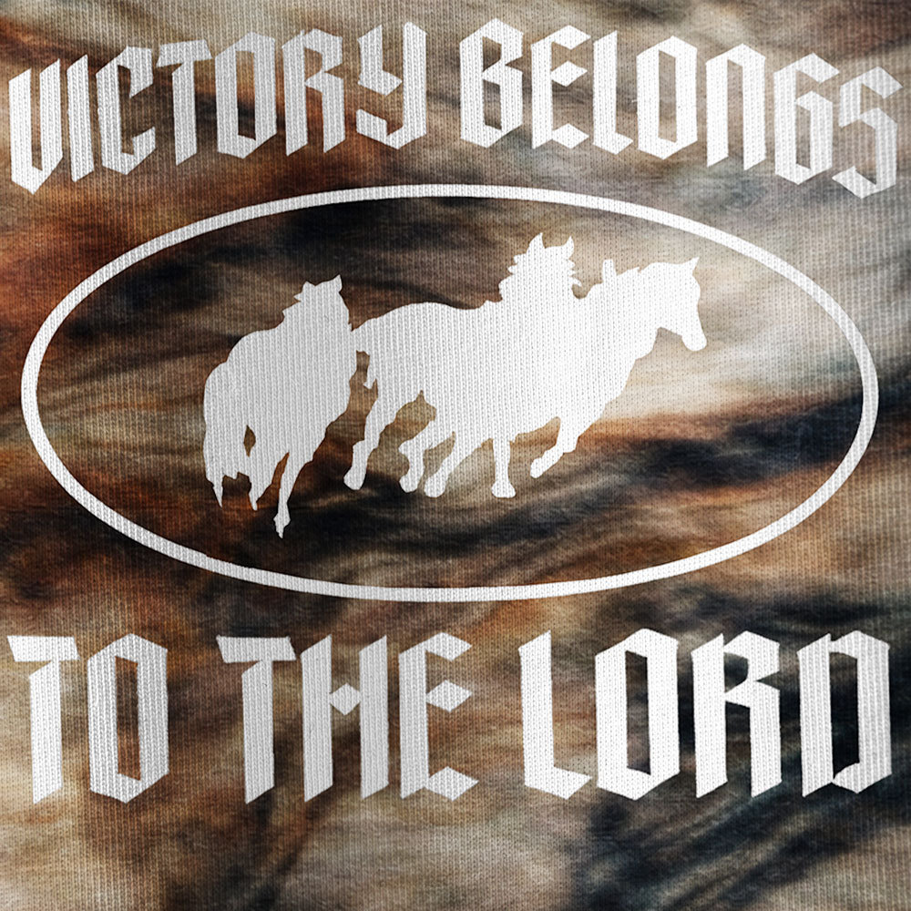 Victory Beongs To The Lord Oversized All-Over Print Christian T-Shirt