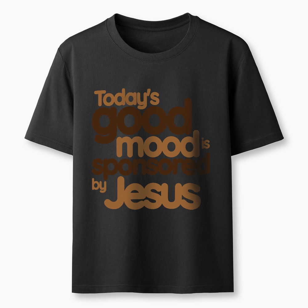 Today's Good Mood Sponsored By Jesus Christian Washed T-Shirt