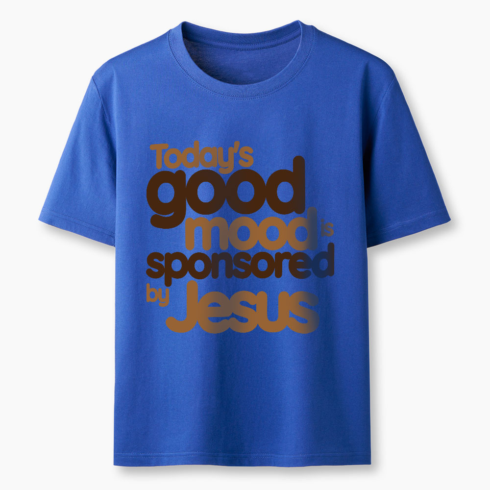 Today's Good Mood Sponsored By Jesus Christian Washed T-Shirt