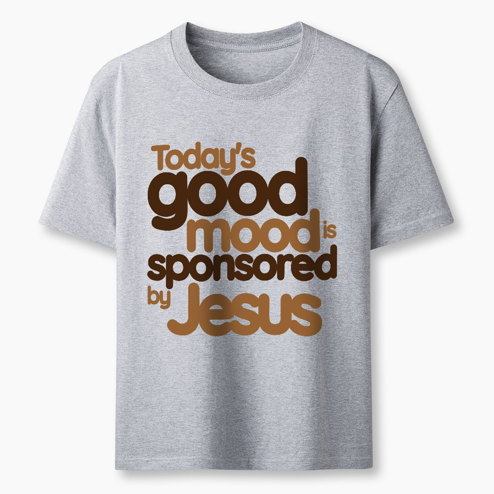 Today's Good Mood Sponsored By Jesus Christian Washed T-Shirt