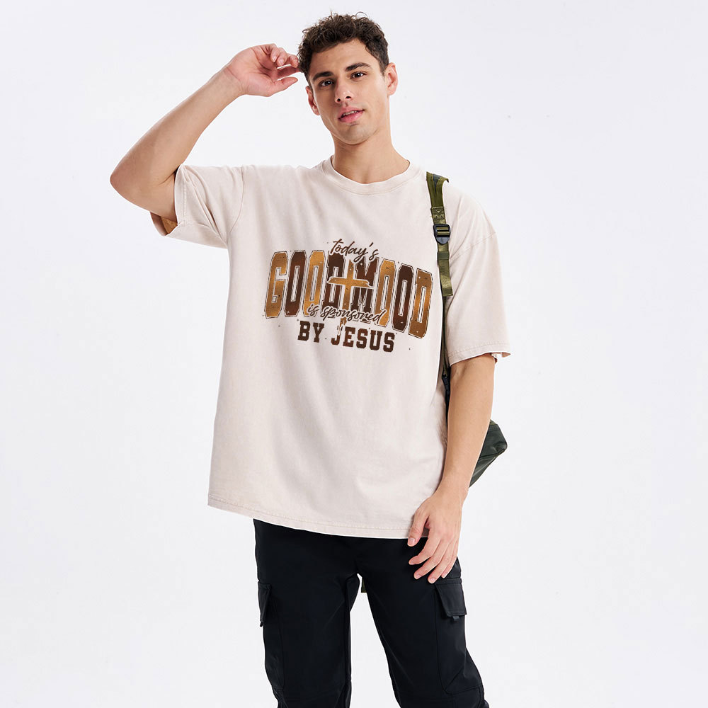 Today's Goodmood Is Sponsored By Jesus Christian Washed T-Shirt