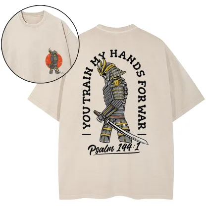 Train My Hand Christian Washed T-Shirt