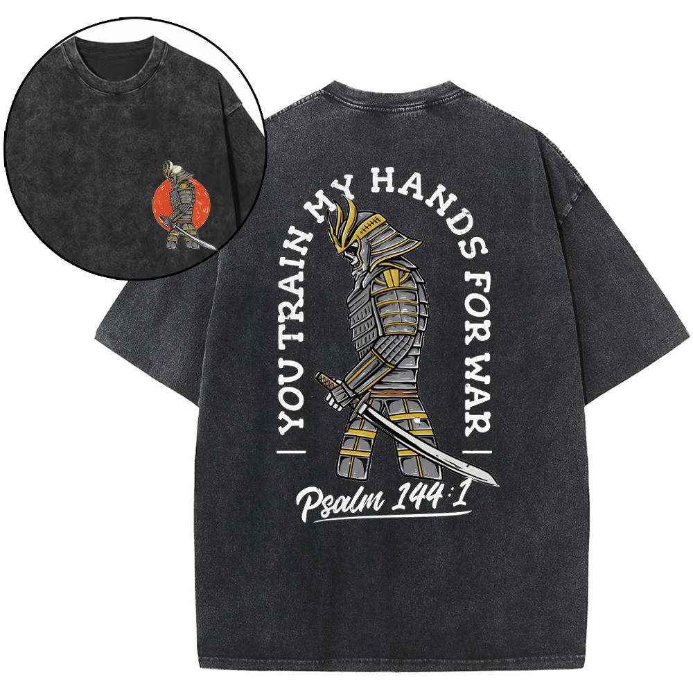 Train My Hand Christian Washed T-Shirt