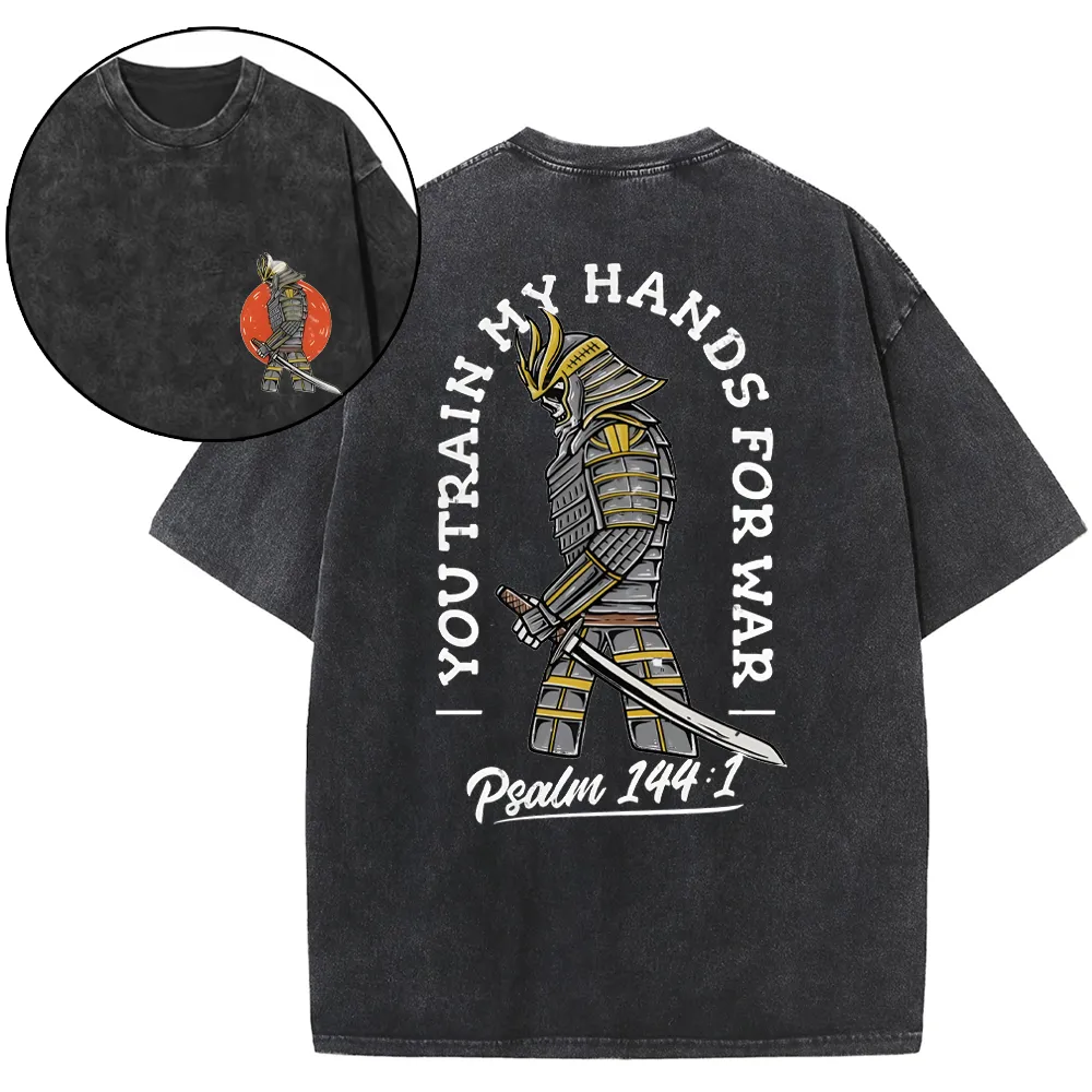 Train My Hand Christian Washed T-Shirt