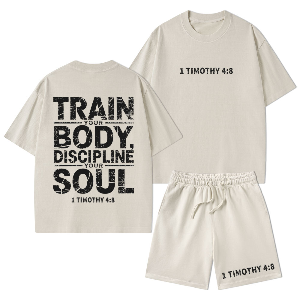 Fear Not Christian Washed T-Shirt & Shorts Sale - GuidingCross