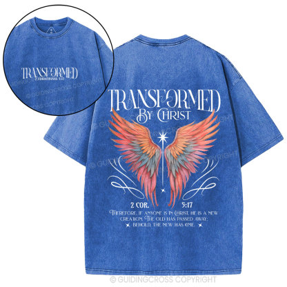 Transformed By Christ Christian Washed T-Shirt