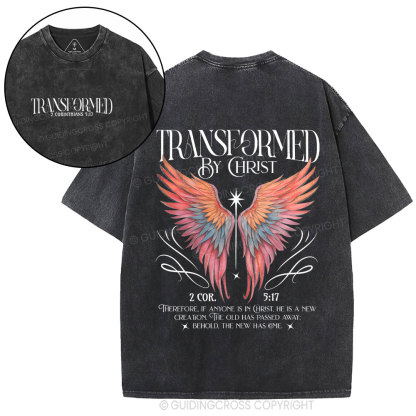 Transformed By Christ Christian Washed T-Shirt